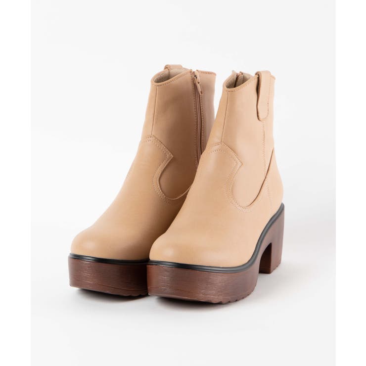 ウッドソールブーツ WE19WN11-LG6641[品番：WG010070987]｜WEGO【WOMEN  