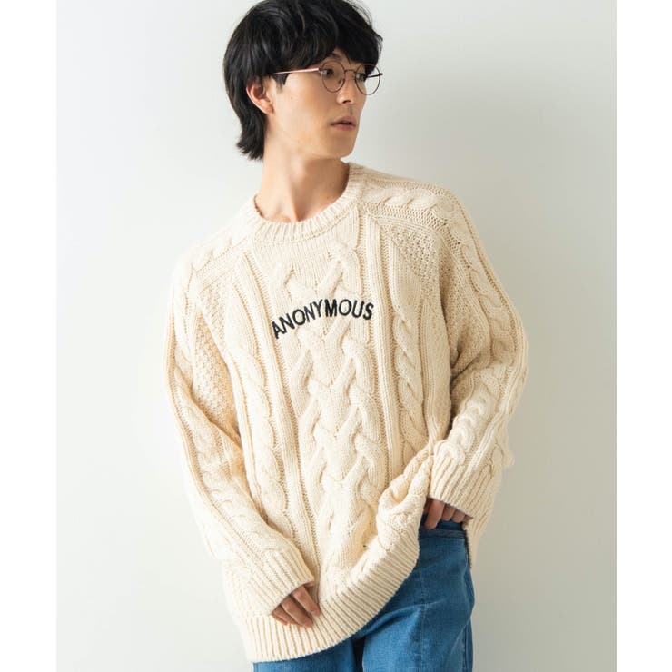 ロービングヤーンケーブルセーター We19wn11 M6903 品番 Wg Wego Men ウィゴー のメンズ ファッション通販 Shoplist ショップリスト