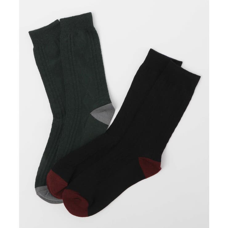 ケーブルパターンソックス WE19WN11-MG6178 | WEGO【MEN】 | 詳細画像2 