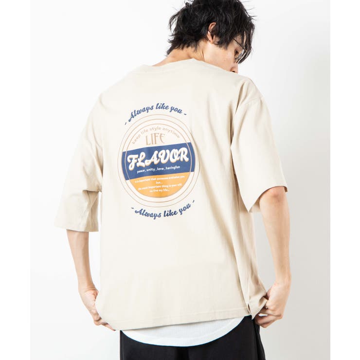 ベージュ | レトロロゴBIGTシャツ WE20AU07-M5002 | WEGO【MEN】