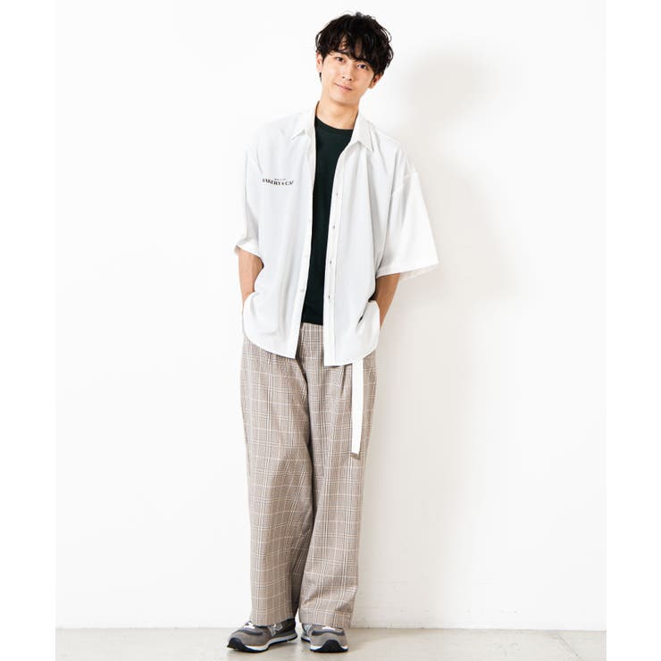 レトロロゴ5分袖BIGシャツ WE20AU07-M5004 | WEGO【MEN】 | 詳細画像4 