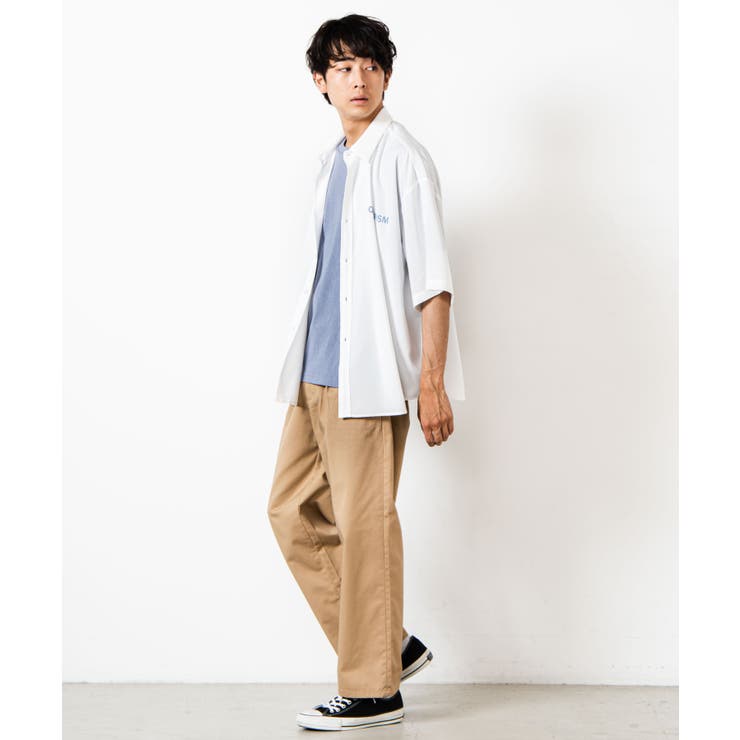 レトロロゴ5分袖BIGシャツ WE20AU07-M5004 | WEGO【MEN】 | 詳細画像8 