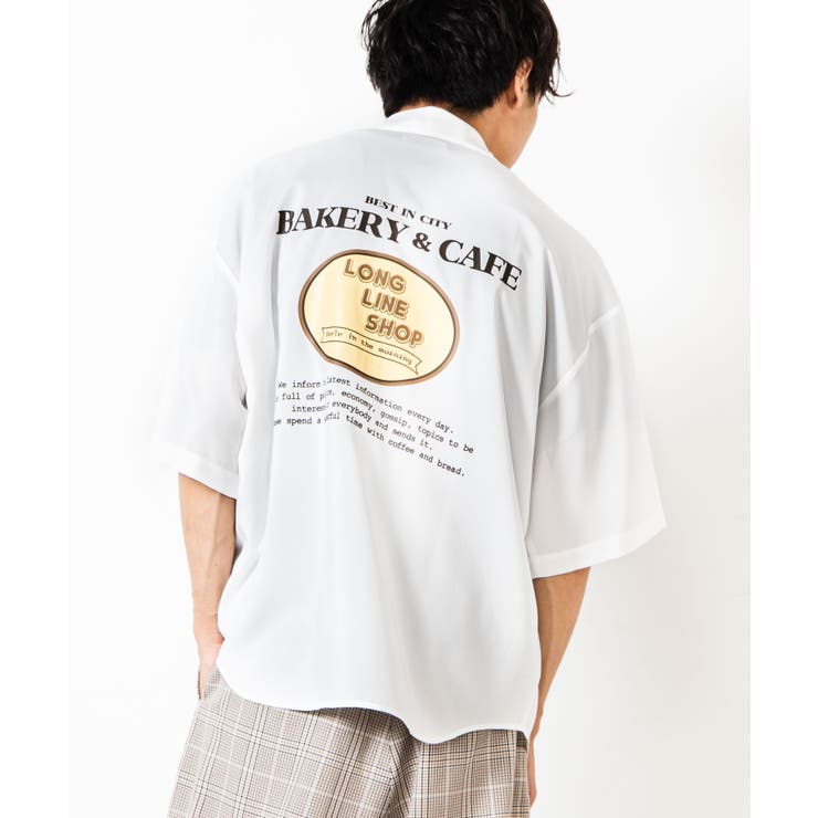 ホワイトその他 | レトロロゴ5分袖BIGシャツ WE20AU07-M5004 | WEGO【MEN】