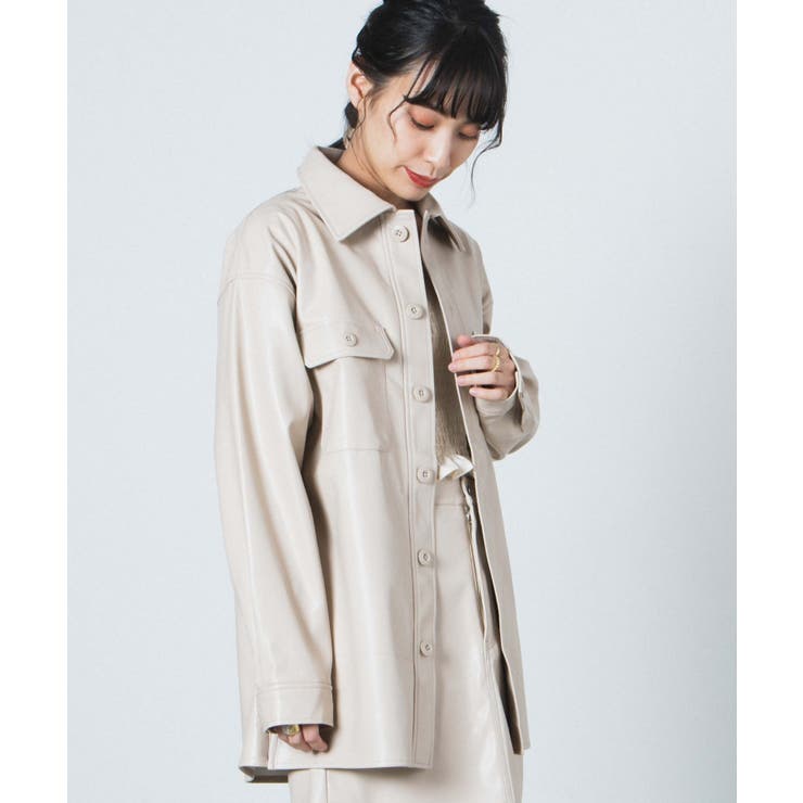 フェイクレザージャケット  WE20AU08-L5012[品番：WG010075763]｜WEGO【WOMEN】（ウィゴー）のレディースファッション通販｜SHOPLIST（ショップリスト）