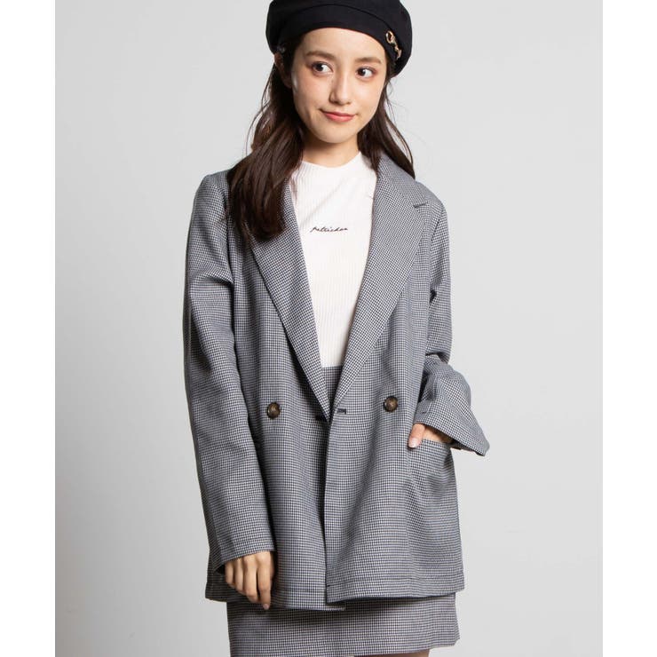 チェックテーラードジャケット  WE20AU08-L5013[品番：WG010075748]｜WEGO【WOMEN】（ウィゴー）のレディースファッション通販｜SHOPLIST（ショップリスト）