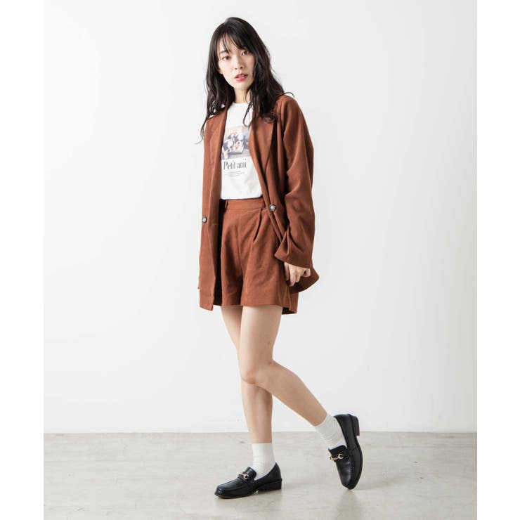 【新品同様】 bow.a ボウエー タックショートパンツ FREE ブラック ツータックボタンショートパンツ | レディースファッション通販