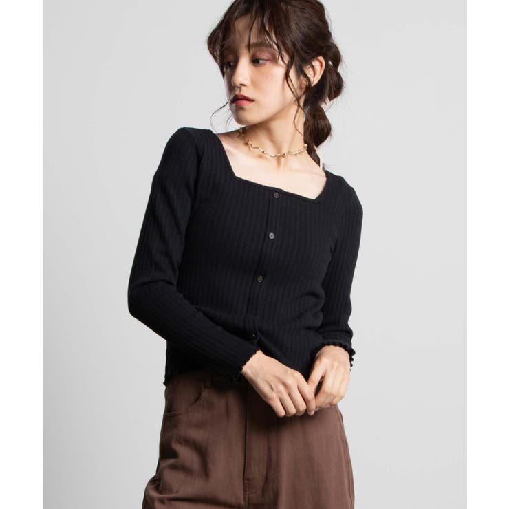 フロントボタンリブロンT  WE20AU09-L5003[品番：WG010076068]｜WEGO【WOMEN】（ウィゴー）のレディースファッション通販｜SHOPLIST（ショップリスト）