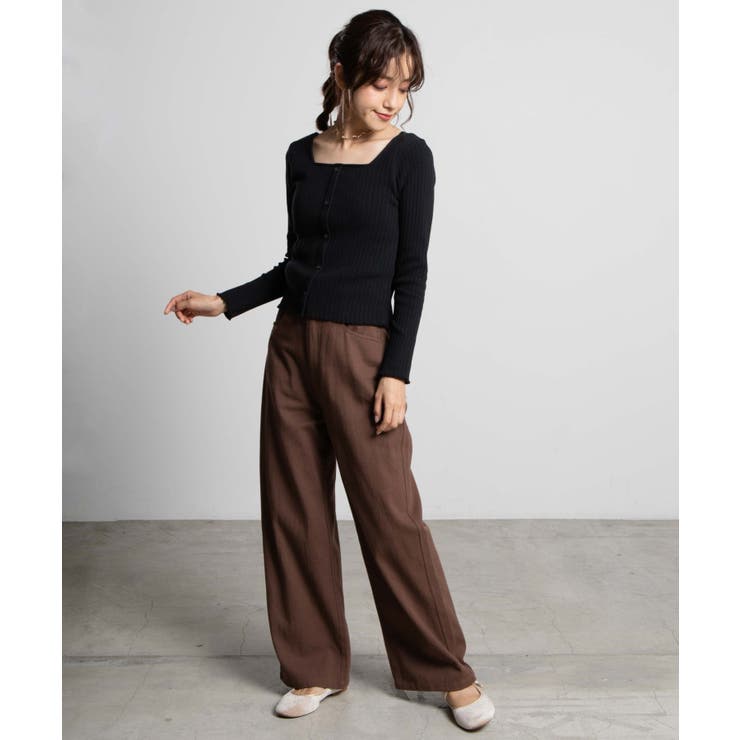 フロントボタンリブロンT  WE20AU09-L5003[品番：WG010076068]｜WEGO【WOMEN】（ウィゴー）のレディースファッション通販｜SHOPLIST（ショップリスト）