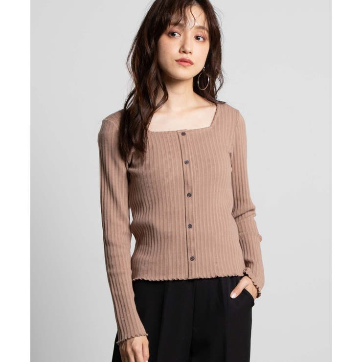 フロントボタンリブロンT  WE20AU09-L5003[品番：WG010076068]｜WEGO【WOMEN】（ウィゴー）のレディースファッション通販｜SHOPLIST（ショップリスト）