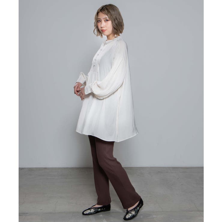 バックリボンサテンチュニック WE20AU09-L5004[品番：WG010076161