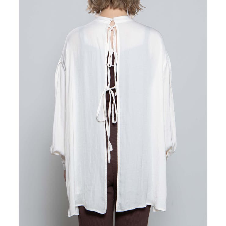バックリボンサテンチュニック WE20AU09-L5004[品番：WG010076161
