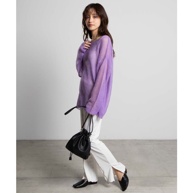 モヘアライクメッシュプルオーバー WE20AU09-L5007[品番：WG010076164 