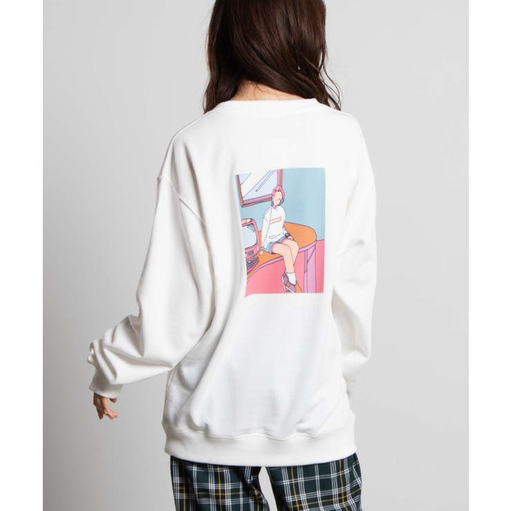 ペアバックフレームプリントスウェット Weau09 L5050 品番 Wg Wego Women ウィゴー のレディースファッション通販 Shoplist ショップリスト