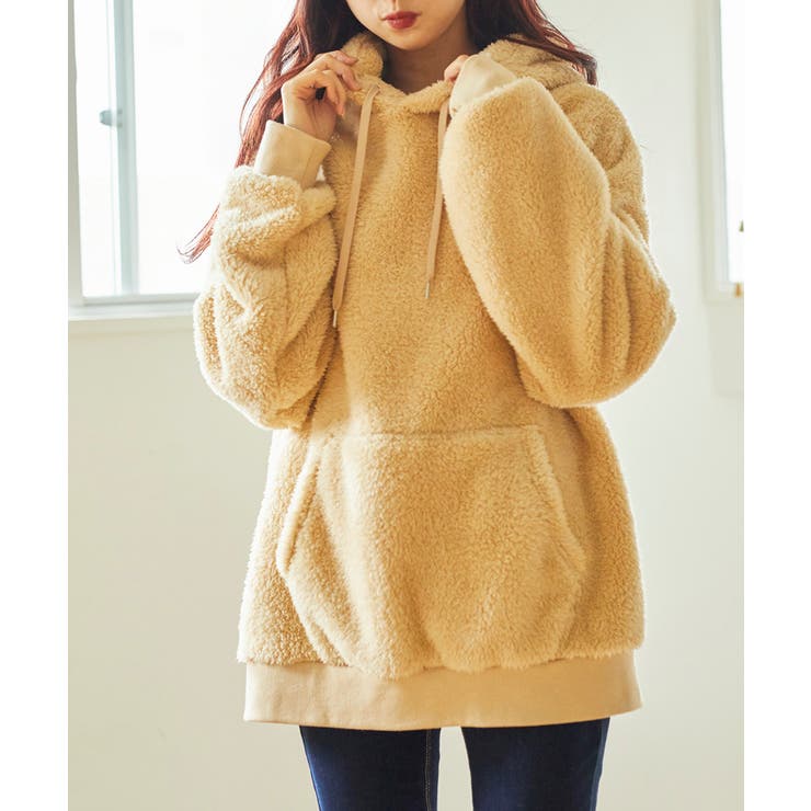 シャギーボアプルパーカ 韓国  韓国ファッション[品番：WG010076411]｜WEGO【WOMEN】（ウィゴー）のレディースファッション通販｜SHOPLIST（ショップリスト）