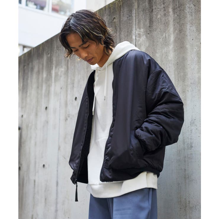 シャギーボアリバーシブルMA-1  WE20AW10-M5004[品番：WG010076527]｜WEGO【MEN】（ウィゴー）のメンズファッション通販｜SHOPLIST（ショップリスト）