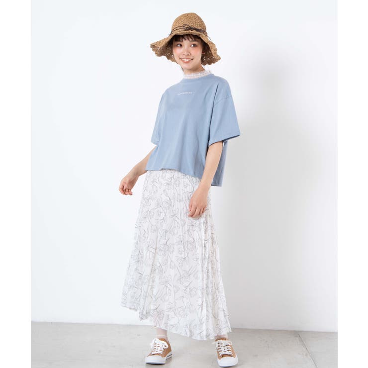 シャーリングネックロゴTシャツ WE20SM04-L2701 | WEGO【WOMEN】 | 詳細画像3