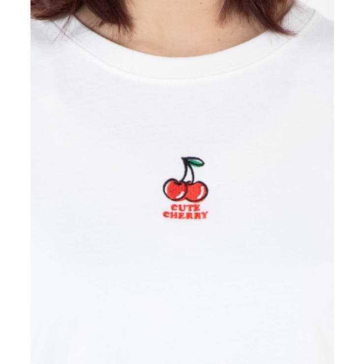 チェリーワンポイントTシャツ WE20SM04-L2724[品番：WG010073932