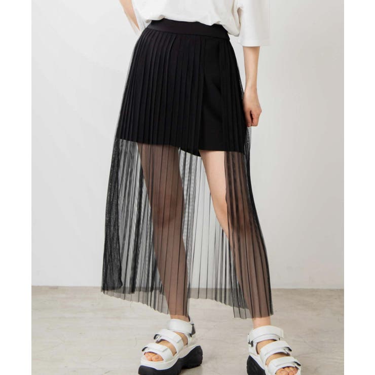 美品 VALENTINO シルク 光沢 チュール レイヤード タイトスカート VALENTINO シルク 光沢 チュール レイヤード タイトスカート