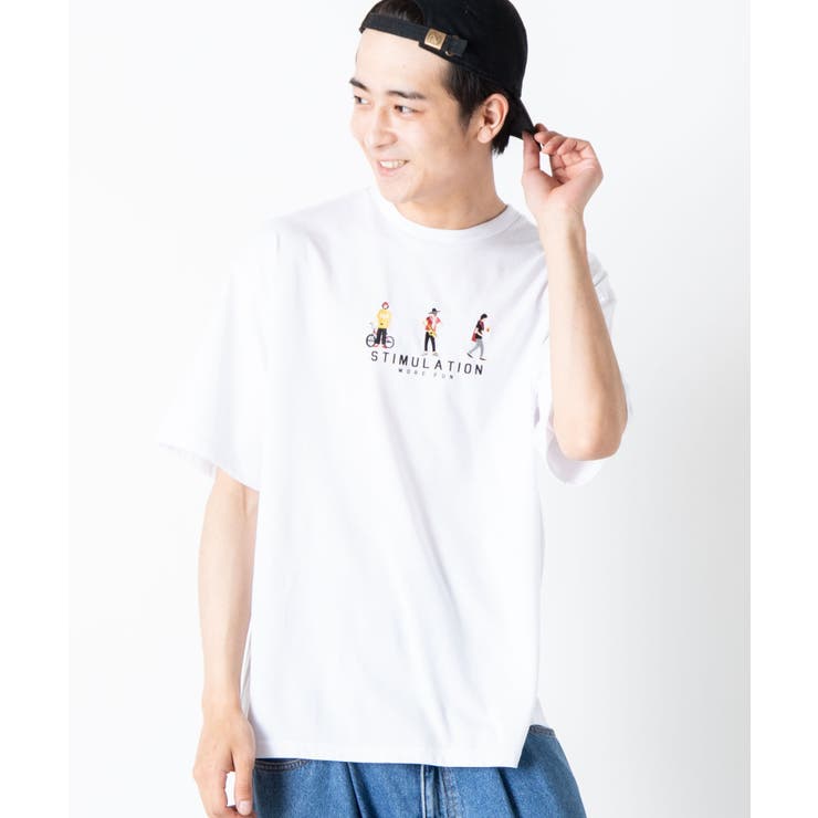 ホワイト | ヒューマン刺繍Tシャツ WE20SM04-M2850 | WEGO【MEN】