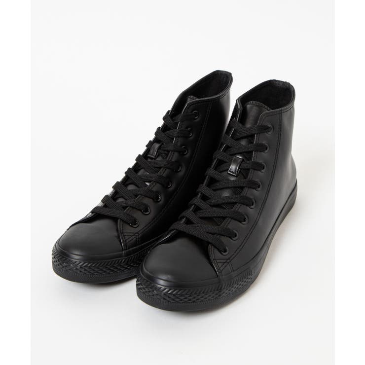 ブラック | エコレザーハイカットスニーカー WE20SM04-MG1174 | WEGO【MEN】