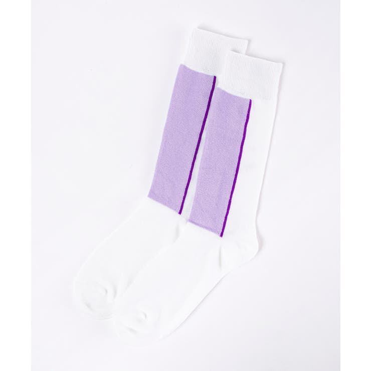 ホワイト | カラーブロックレギュラーソックス WE20SM04-MG1189 | WEGO【MEN】