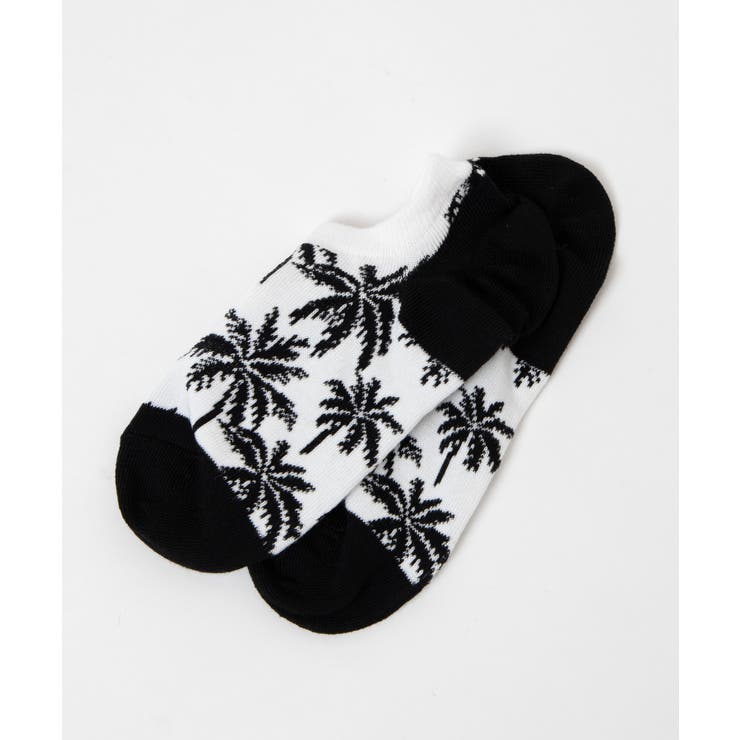 ブラック | パームツリーショートソックス WE20SM05-MG2754 | WEGO【MEN】