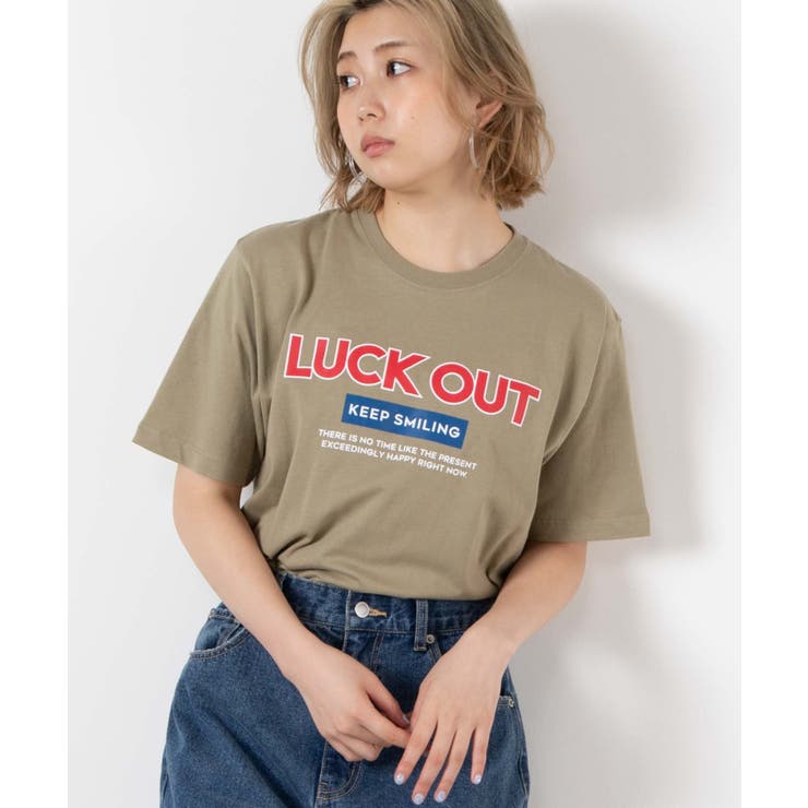 Luckoutプリントtシャツ Wesm07 L4448 品番 Wg Wego Women ウィゴー のレディースファッション通販 Shoplist ショップリスト