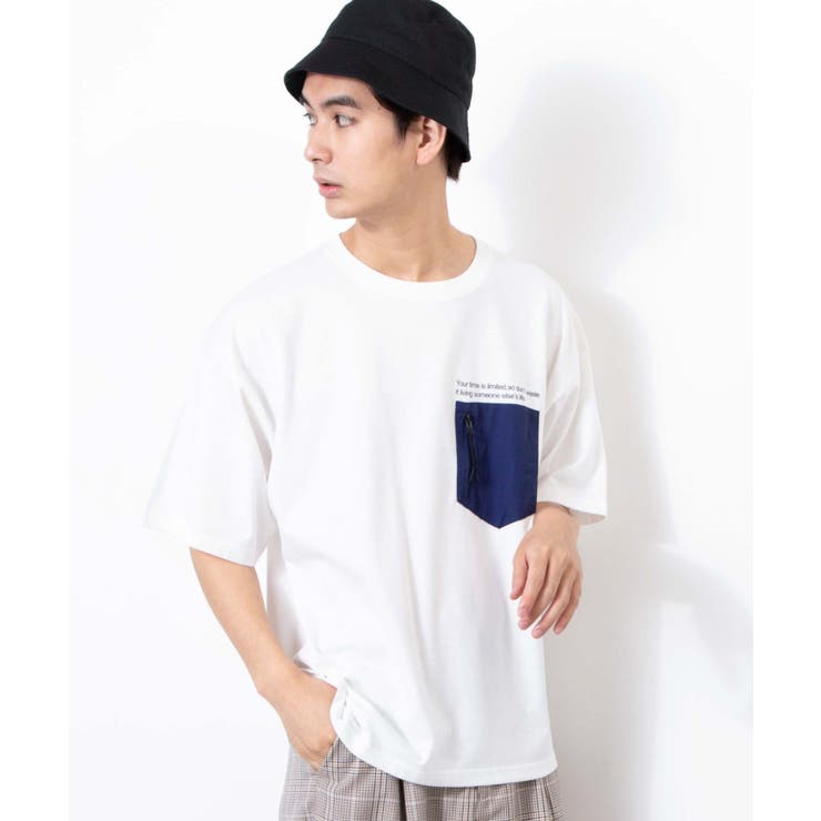 ホワイト | ナイロンポケットTシャツ | WEGO【MEN】