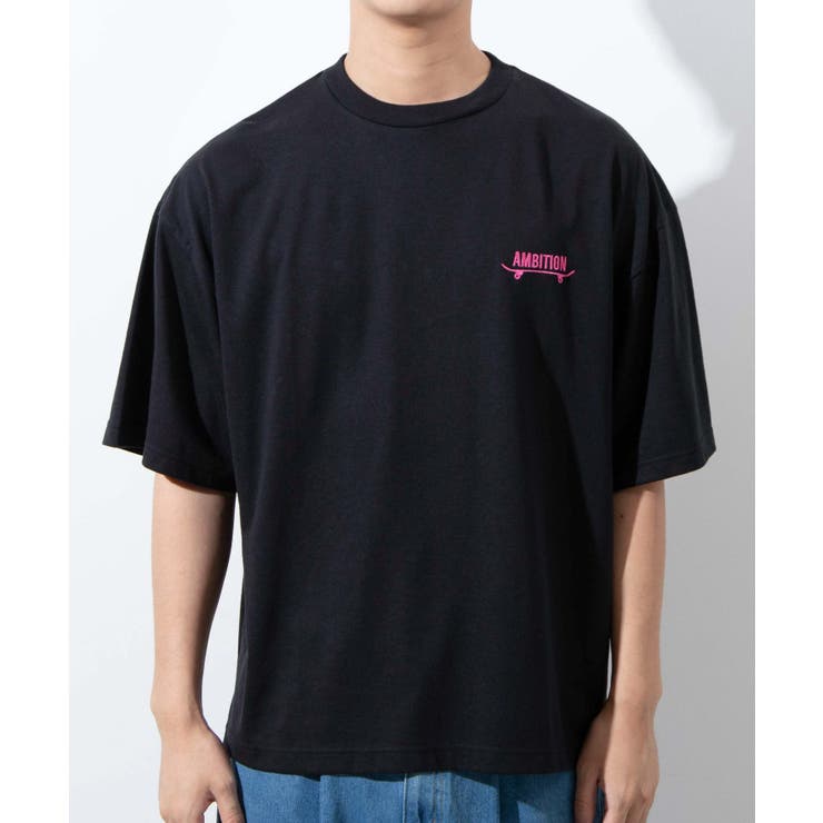 レトロロゴ刺繍5分袖BIGTシャツ | WEGO【MEN】 | 詳細画像13 