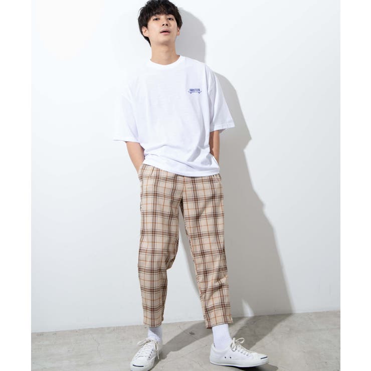 レトロロゴ刺繍5分袖BIGTシャツ | WEGO【MEN】 | 詳細画像4 