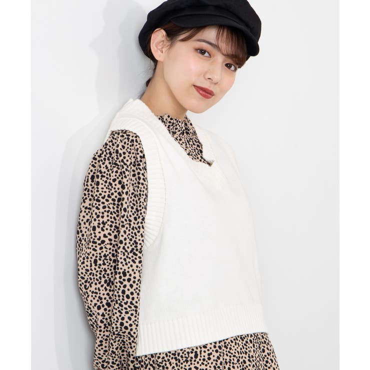 カラーニットベスト WE20SP01-L8744[品番：WG010071875]｜WEGO