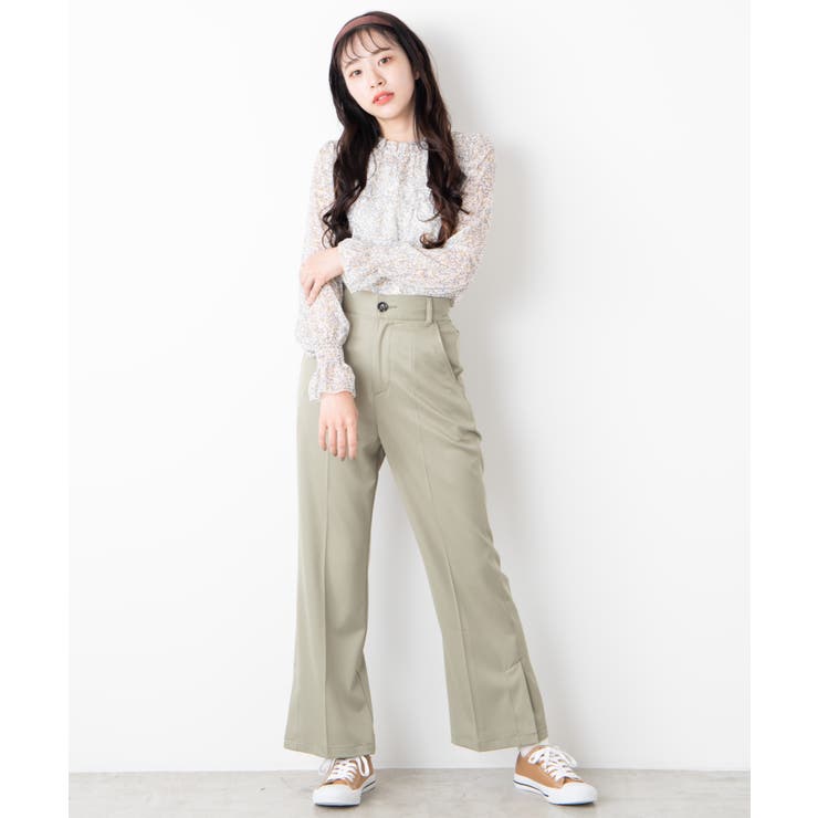 スタンドフリルネックブラウス  WE20SP01-L8751[品番：WG010071899]｜WEGO【WOMEN】（ウィゴー）のレディースファッション通販｜SHOPLIST（ショップリスト）