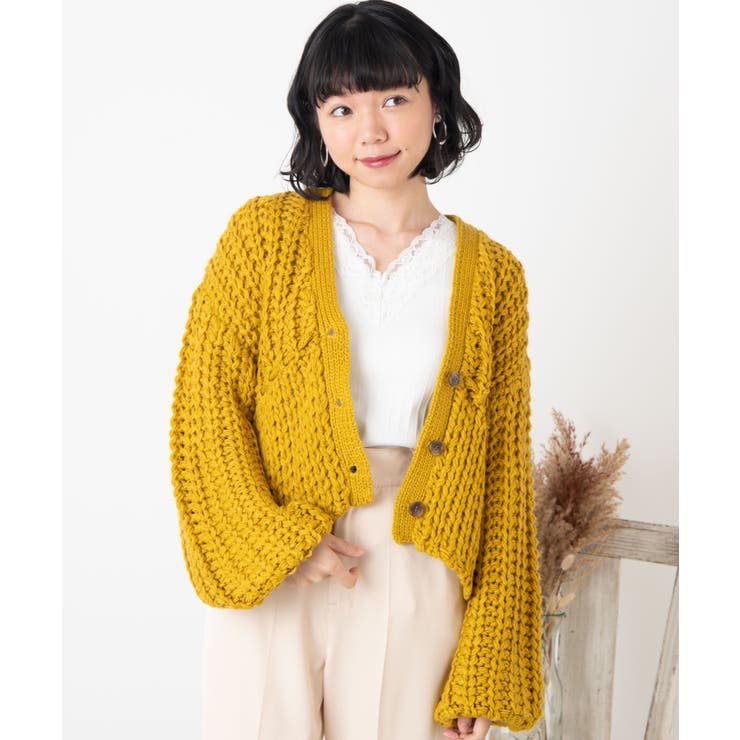 ローゲージショートカーディガン  WE20SP01-L9059[品番：WG010072053]｜WEGO【WOMEN】（ウィゴー）のレディースファッション通販｜SHOPLIST（ショップリスト）