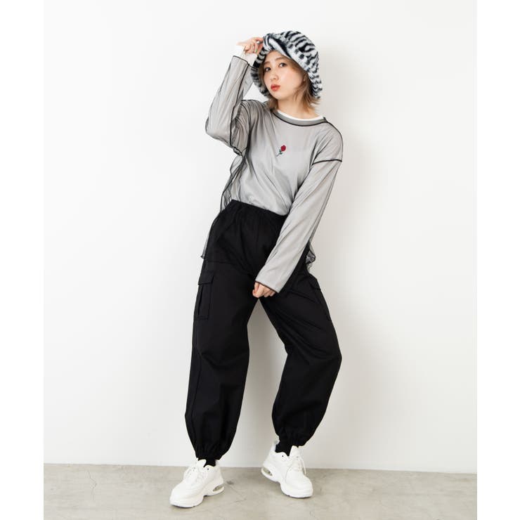 シースルーワンポイントロンT  WE20SP02-L0188[品番：WG010072941]｜WEGO【WOMEN】（ウィゴー）のレディースファッション通販｜SHOPLIST（ショップリスト）