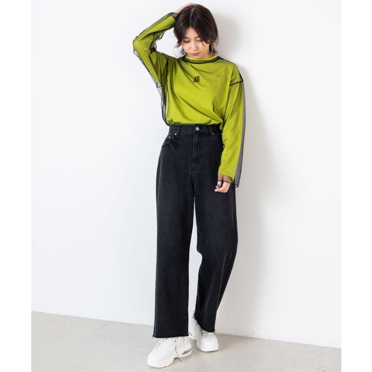 シースルーワンポイントロンT  WE20SP02-L0188[品番：WG010072941]｜WEGO【WOMEN】（ウィゴー）のレディースファッション通販｜SHOPLIST（ショップリスト）