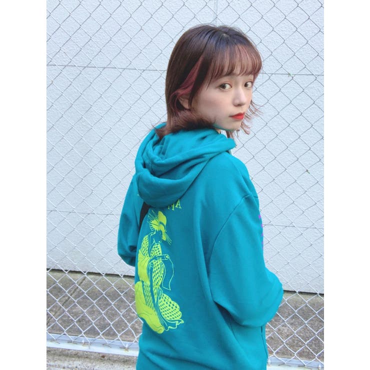 浮世絵リフレクターbigパーカー Wesp02 L90 品番 Wg Wego Women ウィゴー のレディースファッション通販 Shoplist ショップリスト