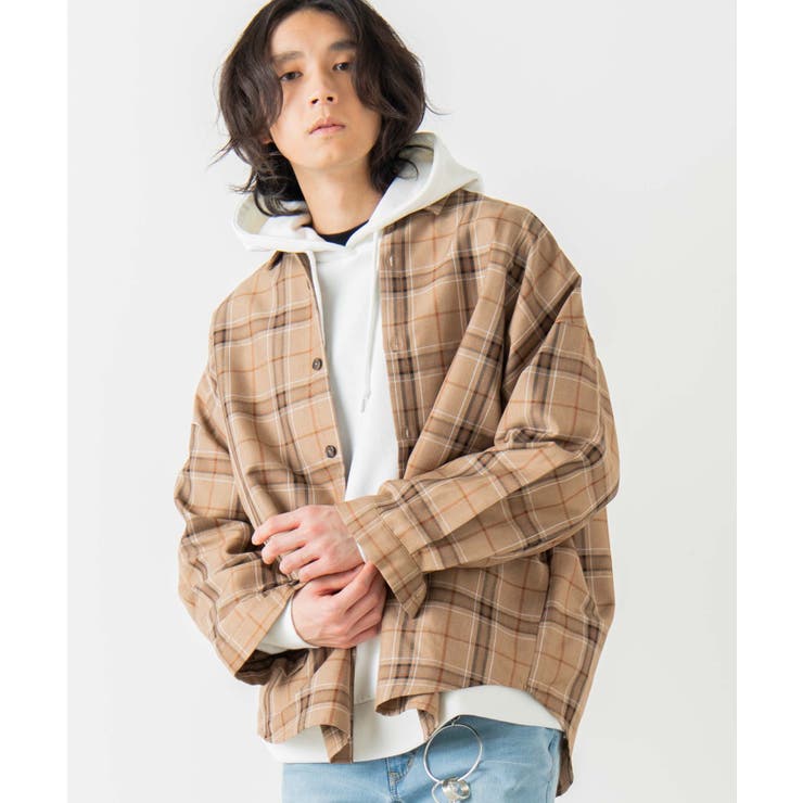 TRチェックシャツ  WE20SP02-M8796[品番：WG010071933]｜WEGO【MEN】（ウィゴー）のメンズファッション通販｜SHOPLIST（ショップリスト）