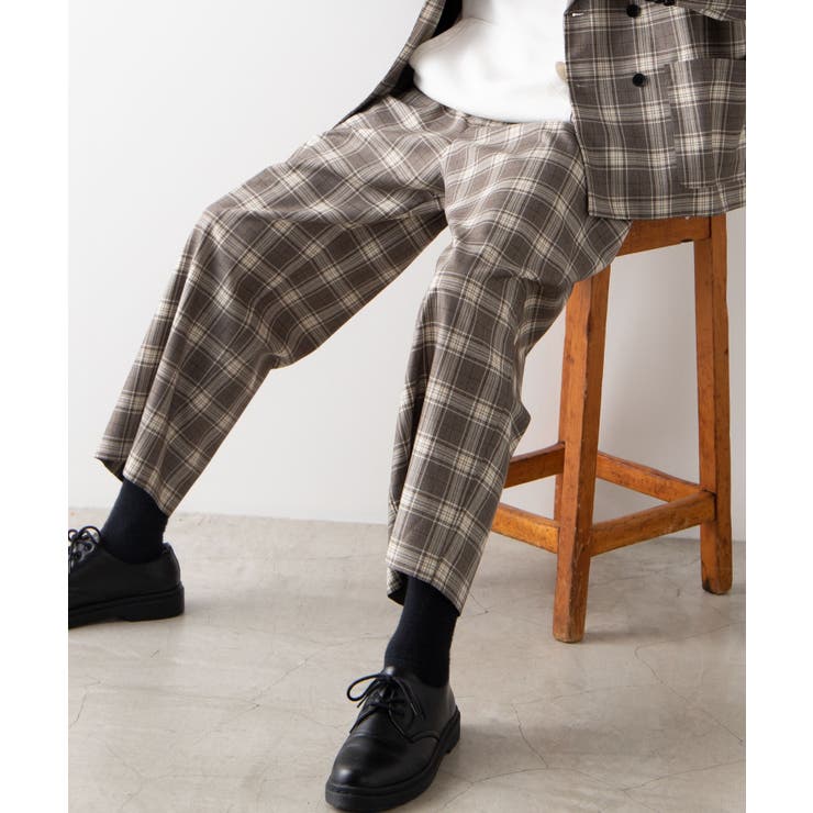 チェックワイドスラックス Wesp02 M9216 品番 Wg Wego Men ウィゴー のメンズ ファッション通販 Shoplist ショップリスト