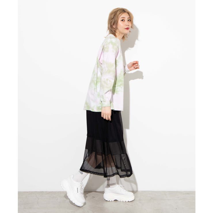メッシュロングスカート WE20SP03-L1565[品番：WG010073328