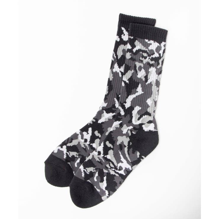 ブラック | カモフラレギュラーソックス \330 (税込) WE20SP03-MG9509 | WEGO【MEN】