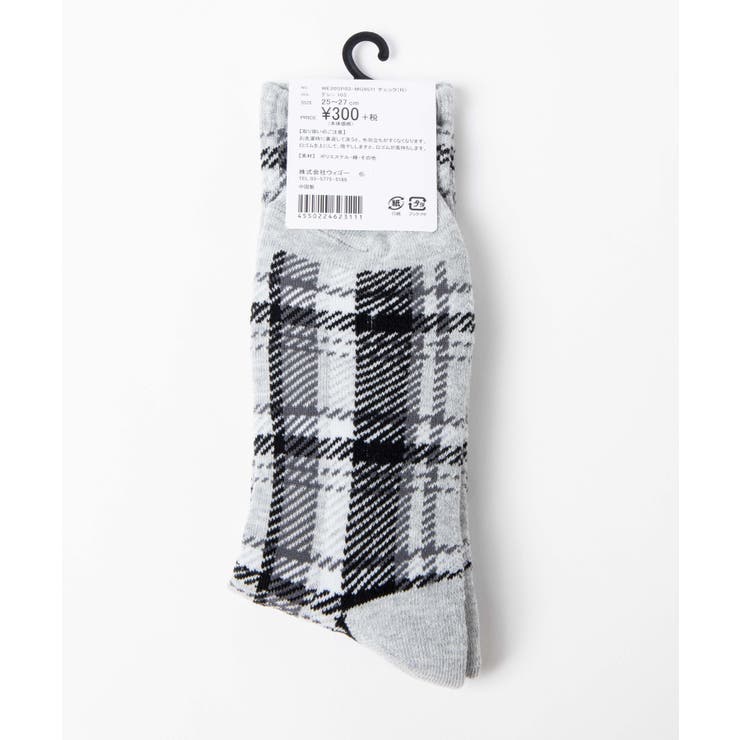 チェックレギュラーソックス WE20SP03-MG9511 | WEGO【MEN】 | 詳細画像2 
