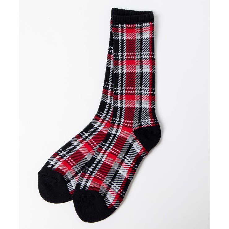 レッド | チェックレギュラーソックス WE20SP03-MG9511 | WEGO【MEN】
