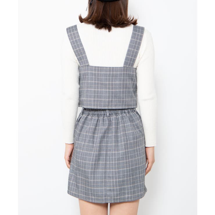 【2点セット】チェックビスチェスカートSET  WE20SP12-L8168[品番：WG010071525]｜WEGO【WOMEN】（ウィゴー）のレディースファッション通販｜SHOPLIST（ショップリスト）