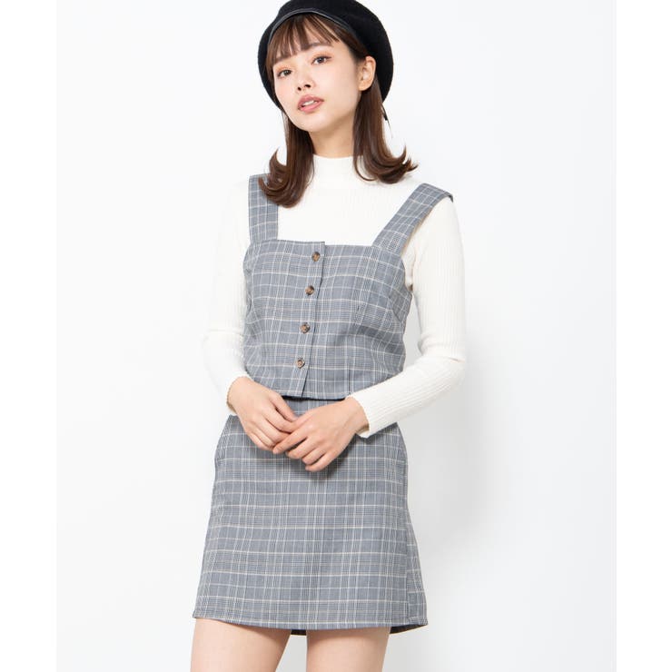 【2点セット】チェックビスチェスカートSET  WE20SP12-L8168[品番：WG010071525]｜WEGO【WOMEN】（ウィゴー）のレディースファッション通販｜SHOPLIST（ショップリスト）