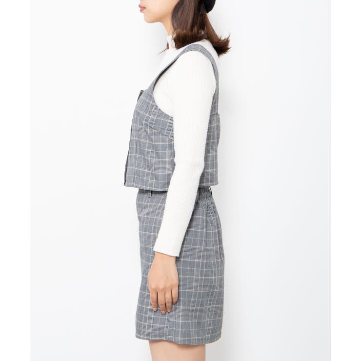 【2点セット】チェックビスチェスカートSET  WE20SP12-L8168[品番：WG010071525]｜WEGO【WOMEN】（ウィゴー）のレディースファッション通販｜SHOPLIST（ショップリスト）