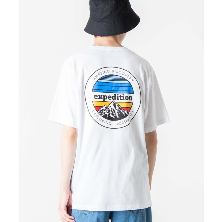 ホワイト | マウンテンモチーフTシャツ WE20SS06-M4238 | WEGO【MEN】
