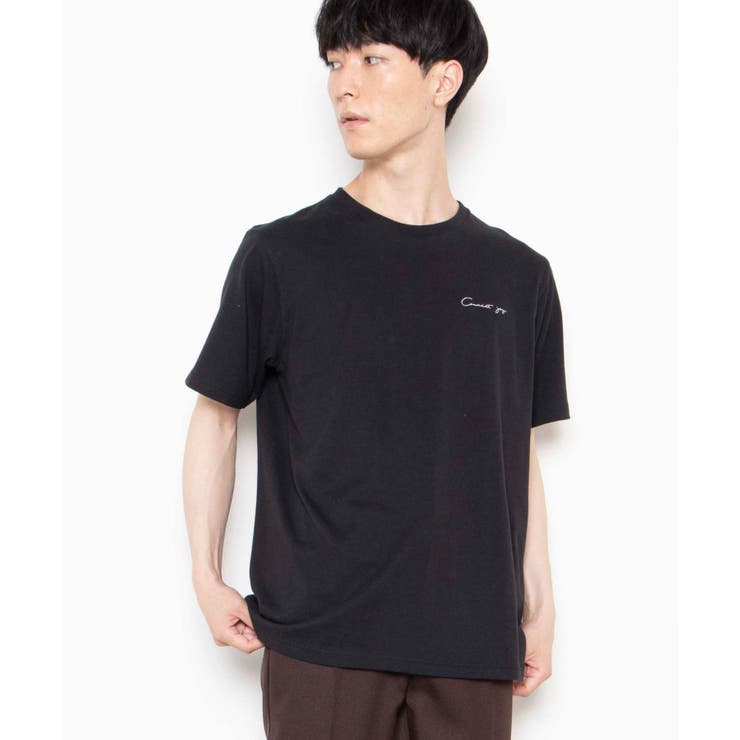 ブラック | シンプル刺繍Tシャツ WE20SS06-M5001 | WEGO【MEN】