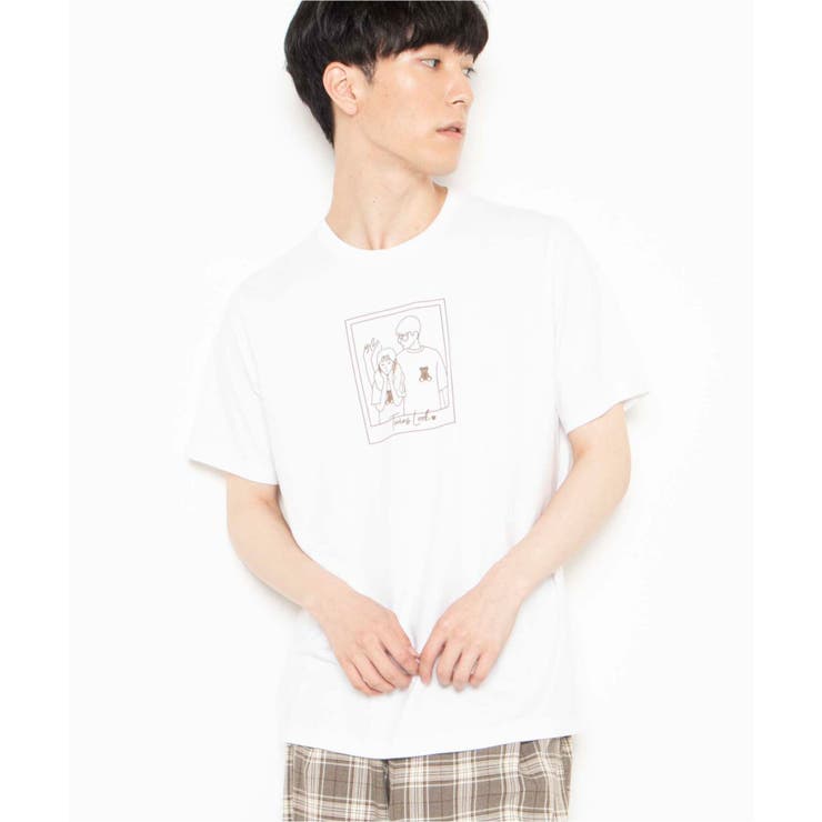 ホワイト | カップルモチーフTシャツ WE20SS06-M5002 | WEGO【MEN】