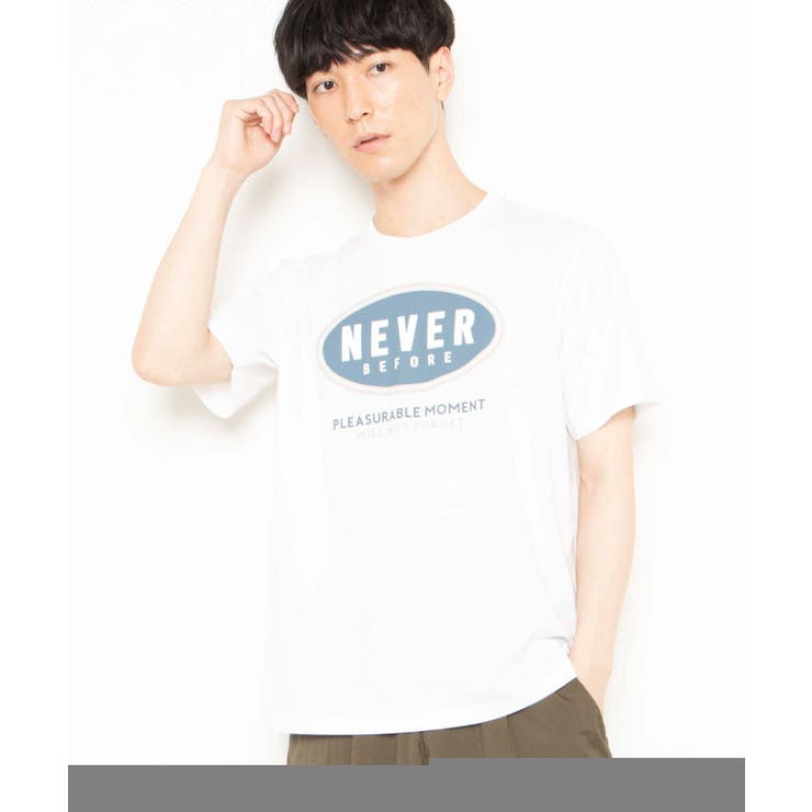 ホワイト | ラウンド配色ロゴTシャツ WE20SS06-M5004 | WEGO【MEN】