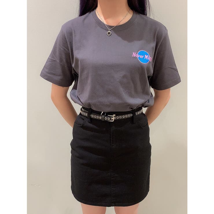 スミクロ | サークルロゴ刺繍Tシャツ | WEGO【MEN】